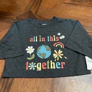 All in this together crop top tee Small